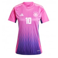 Camisa de Futebol Alemanha Jamal Musiala #10 Equipamento Secundário Mulheres Europeu 2024 Manga Curta